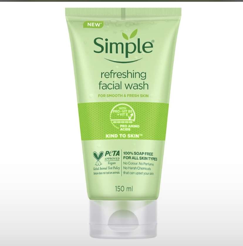 Simple facial wash